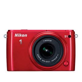 Nikon 1 J1 Two-Lens Wide Angle Kit  Red